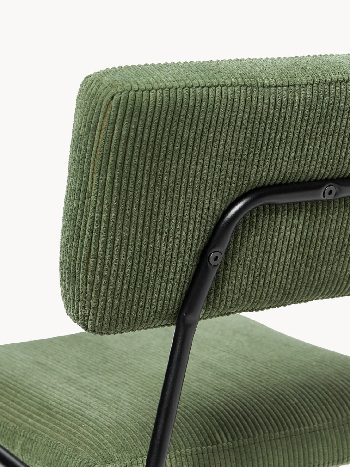 Westwing Collection Sillas tapizadas de pana Mats, 2 uds.^ Sillas