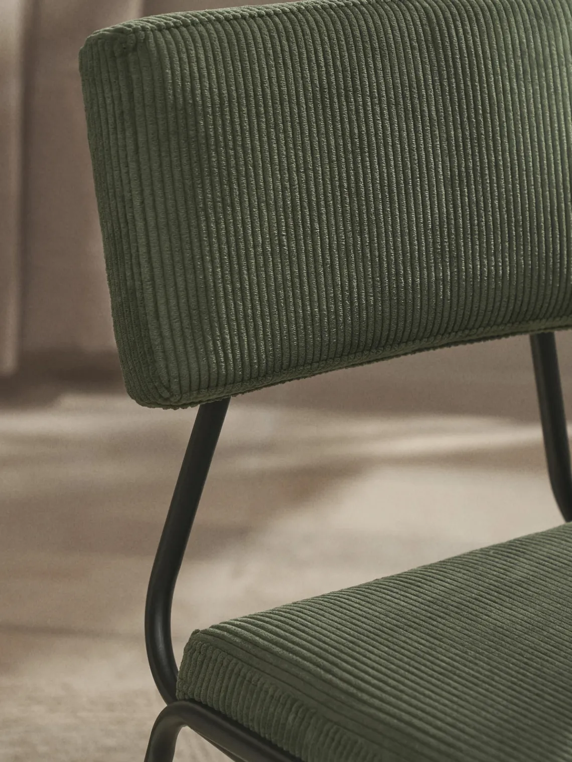 Westwing Collection Sillas tapizadas de pana Mats, 2 uds.^ Sillas