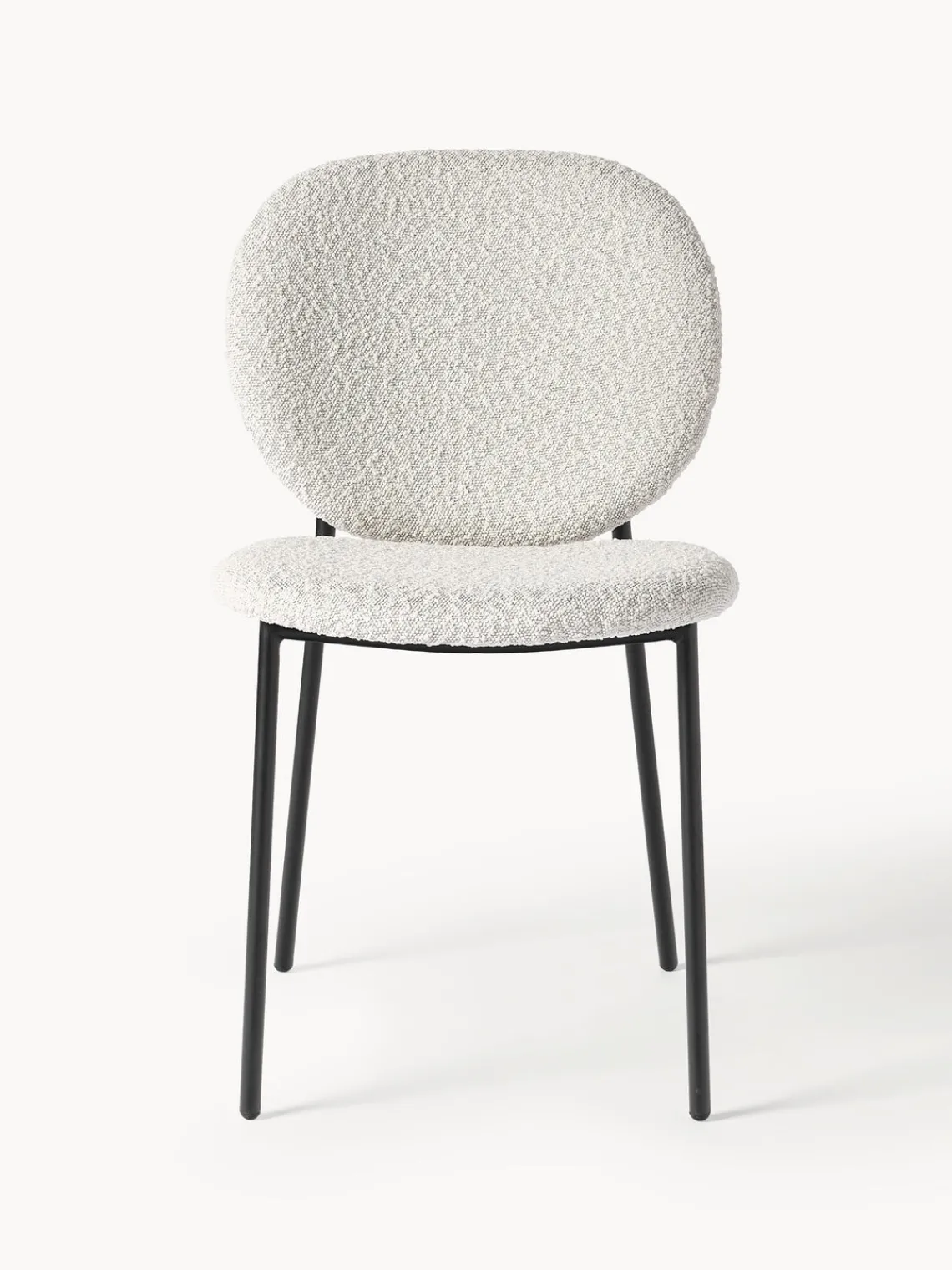 Westwing Collection Sillas tapizadas en tejido bouclé Ulrica, 2 uds.^ Sillas