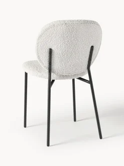 Westwing Collection Sillas tapizadas en tejido bouclé Ulrica, 2 uds.^ Sillas