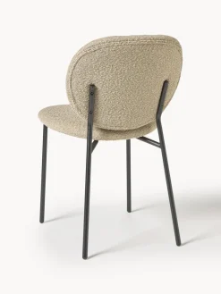 Westwing Collection Sillas tapizadas en tejido bouclé Ulrica, 2 uds.