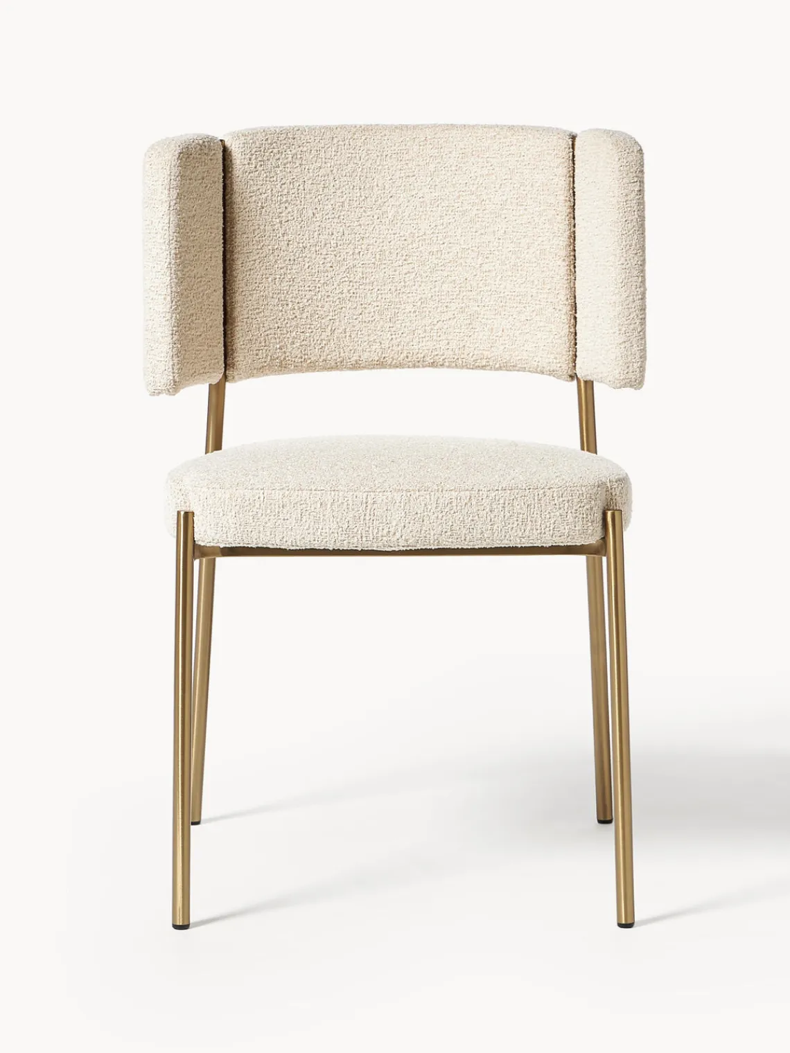 Westwing Collection Sillas tapizadas en tejido bouclé Samantha, 2 uds.^ Sillas