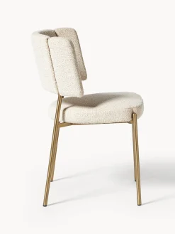 Westwing Collection Sillas tapizadas en tejido bouclé Samantha, 2 uds.^ Sillas