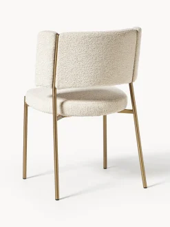 Westwing Collection Sillas tapizadas en tejido bouclé Samantha, 2 uds.^ Sillas