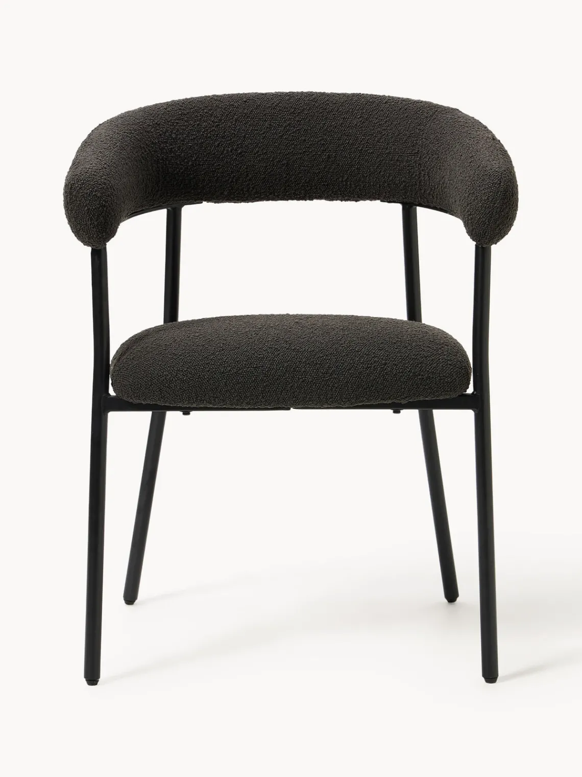 Westwing Collection Sillas tapizadas en tejido bouclé Thiago, 2 uds.