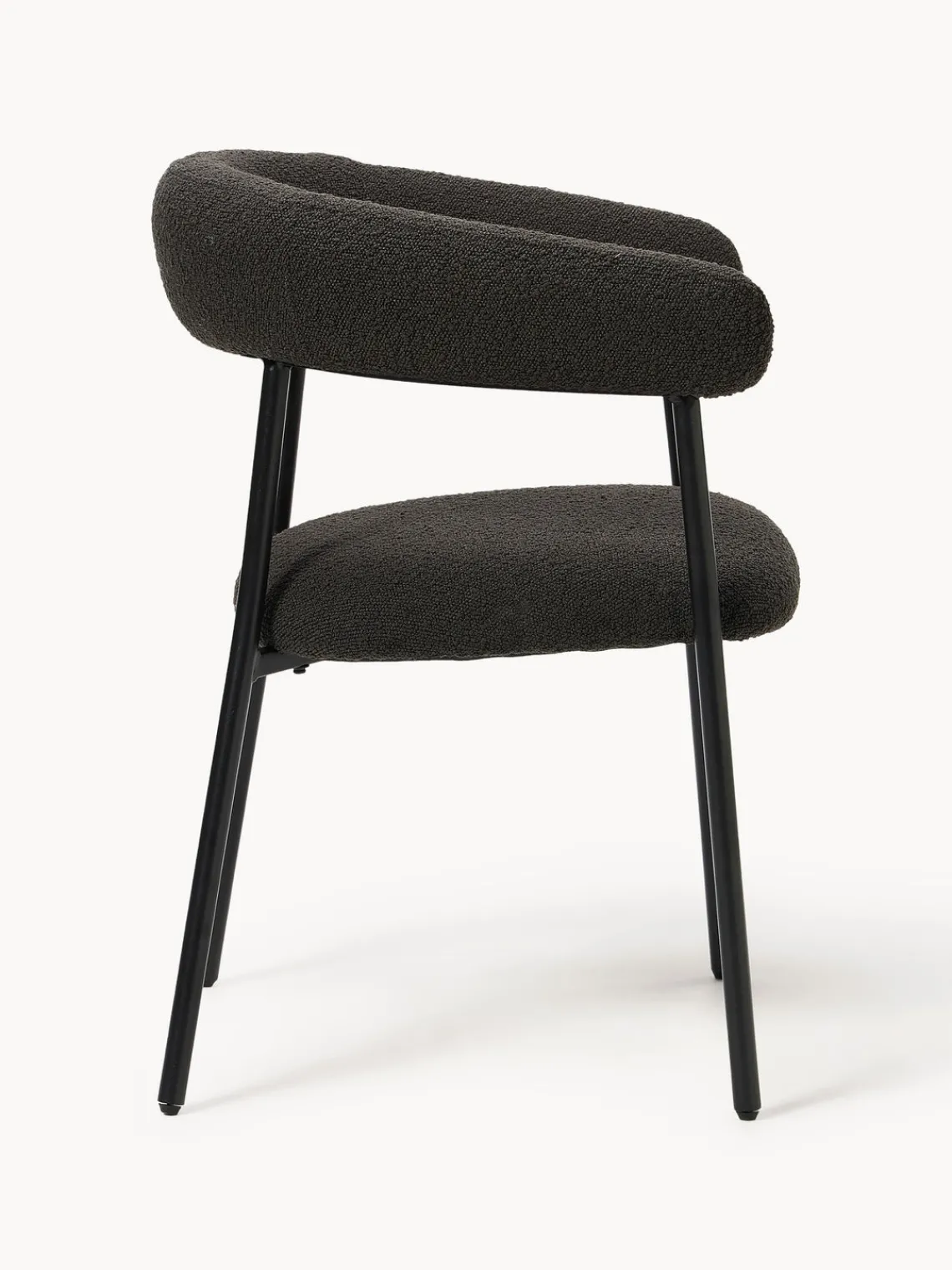 Westwing Collection Sillas tapizadas en tejido bouclé Thiago, 2 uds.