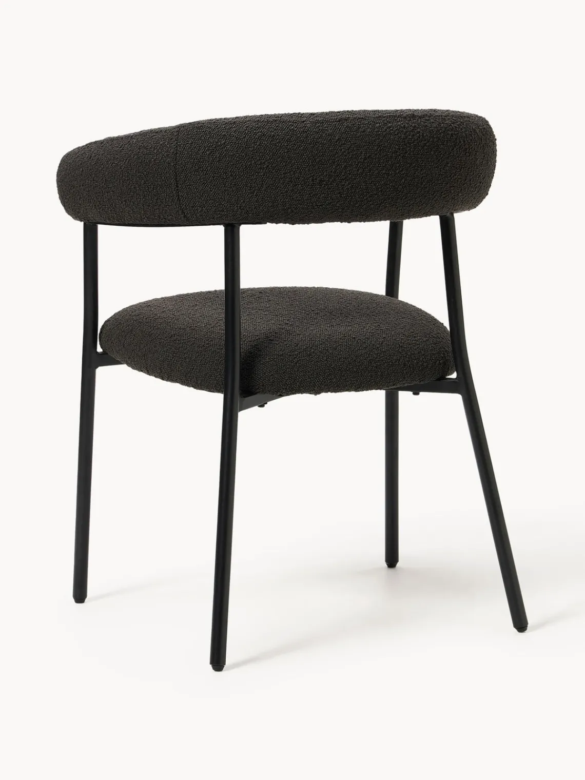 Westwing Collection Sillas tapizadas en tejido bouclé Thiago, 2 uds.