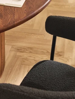 Westwing Collection Sillas tapizadas en tejido bouclé Thiago, 2 uds.