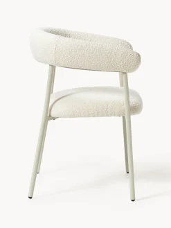 Westwing Collection Sillas tapizadas en tejido bouclé Thiago, 2 uds.