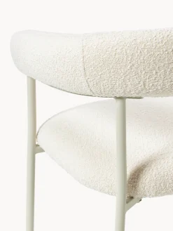 Westwing Collection Sillas tapizadas en tejido bouclé Thiago, 2 uds.