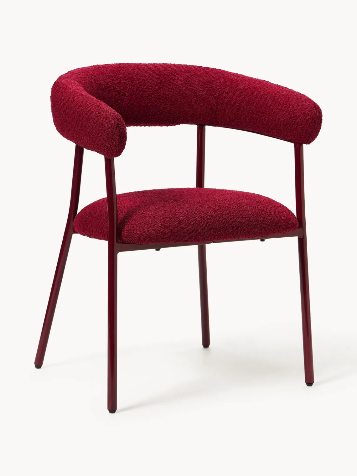 Westwing Collection Sillas tapizadas en tejido bouclé Thiago, 2 uds.^ Sillas