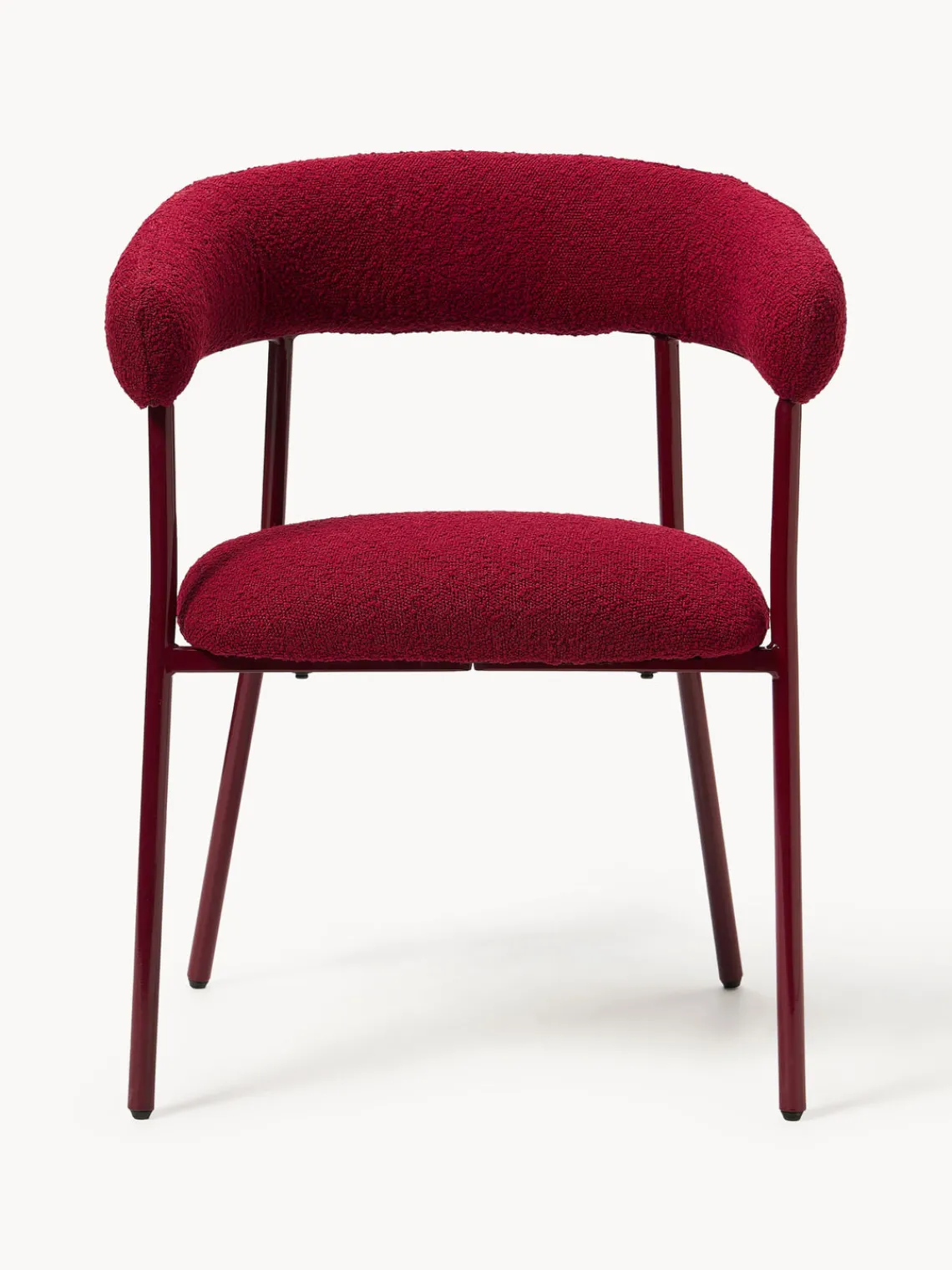 Westwing Collection Sillas tapizadas en tejido bouclé Thiago, 2 uds.^ Sillas