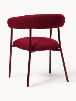 Westwing Collection Sillas tapizadas en tejido bouclé Thiago, 2 uds.^ Sillas