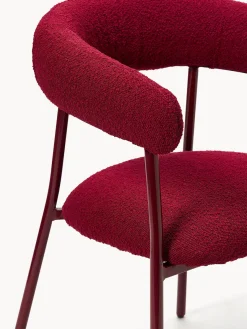 Westwing Collection Sillas tapizadas en tejido bouclé Thiago, 2 uds.^ Sillas