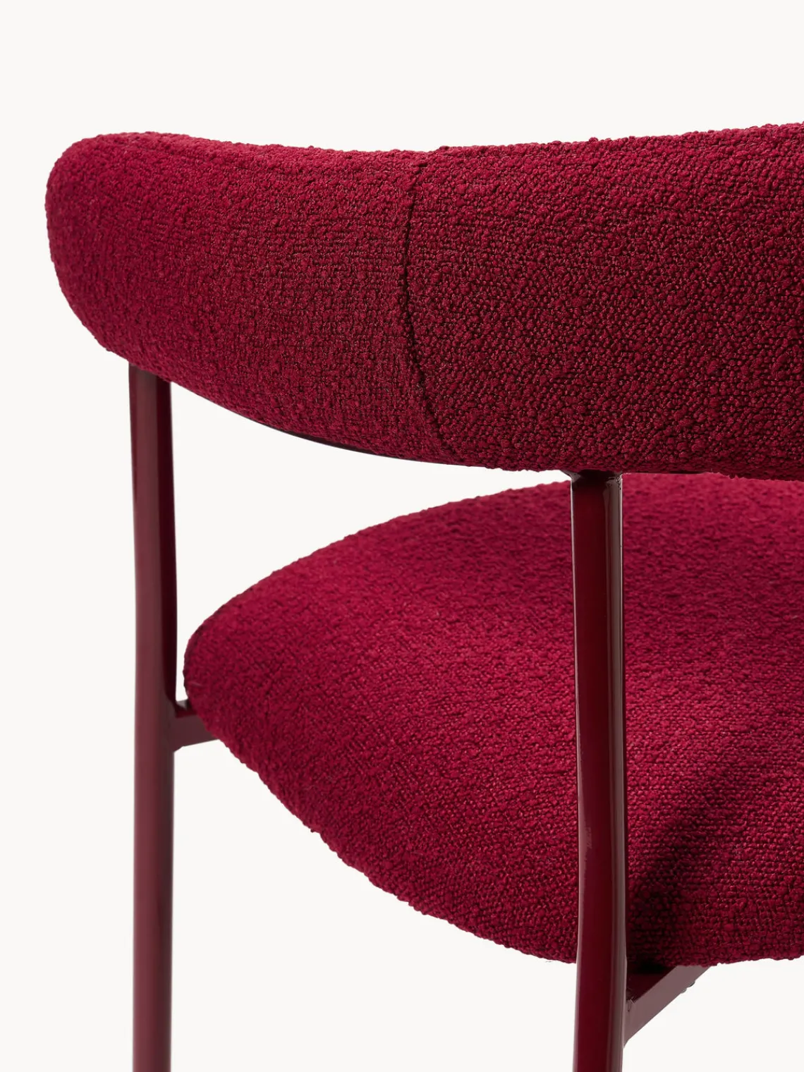 Westwing Collection Sillas tapizadas en tejido bouclé Thiago, 2 uds.^ Sillas