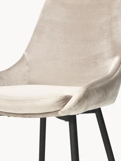 Rowico Home Sillas tapizadas en terciopelo Sierra, 2 uds.