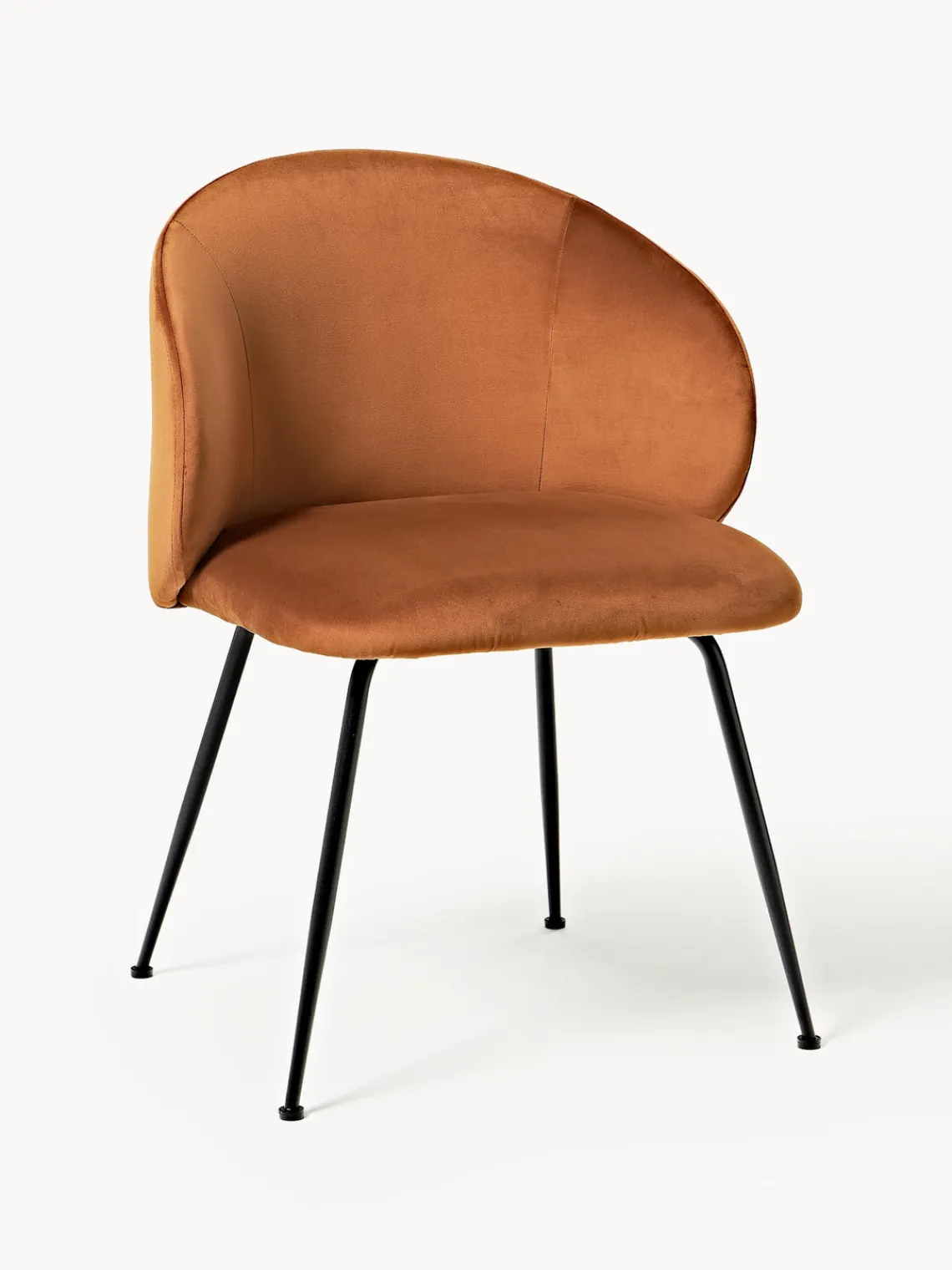 Westwing Collection Sillas tapizadas en terciopelo Luisa, 2 uds.^ Sillas