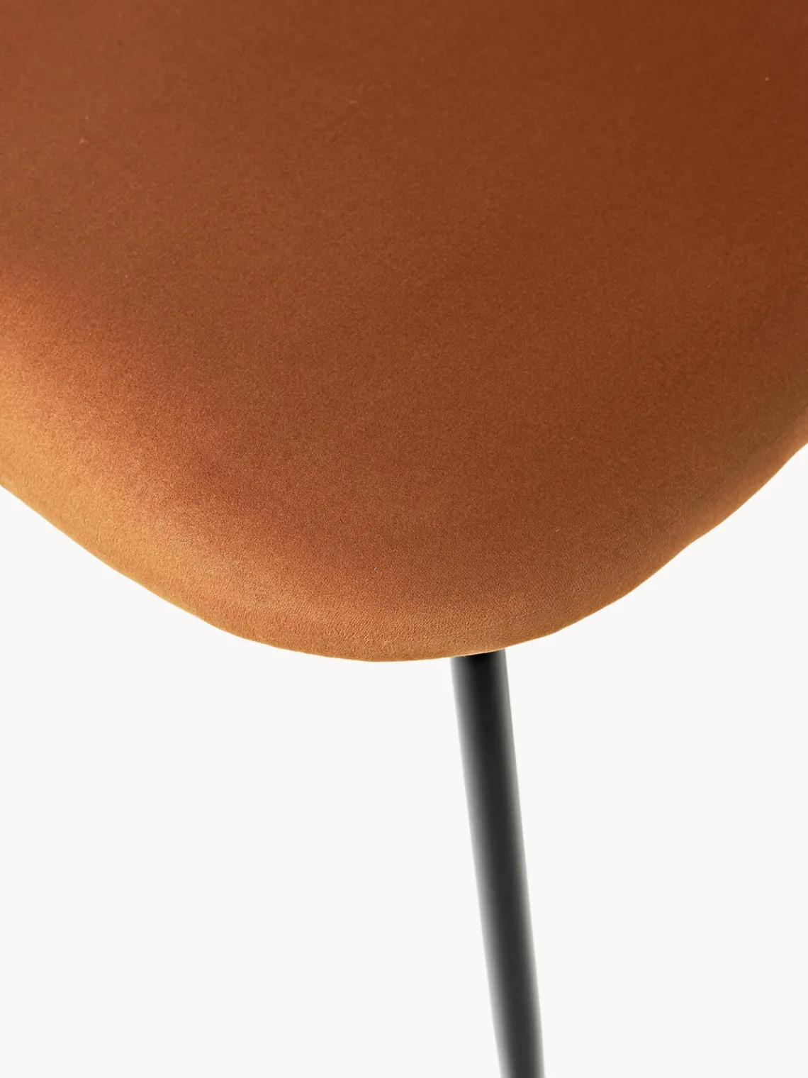 Westwing Collection Sillas tapizadas en terciopelo Luisa, 2 uds.^ Sillas