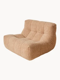 HKLIVING Sillón artesanal de borreguillo Lazy