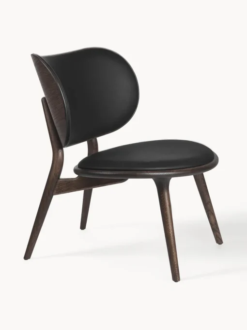 Mater Sillón artesanal de cuero y madera Rocker
