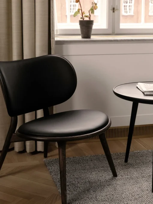Mater Sillón artesanal de cuero y madera Rocker