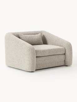 Westwing Collection Sillón cama en tejido bouclé Eliot