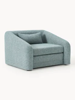 Westwing Collection Sillón cama en tejido bouclé Eliot