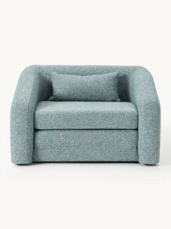 Westwing Collection Sillón cama en tejido bouclé Eliot