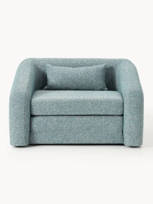 Westwing Collection Sillón cama en tejido bouclé Eliot