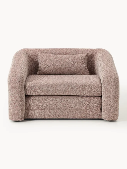 Westwing Collection Sillón cama en tejido bouclé Eliot