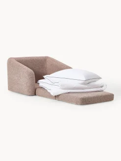 Westwing Collection Sillón cama en tejido bouclé Eliot