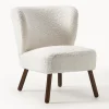 Westwing Collection Sillón cóctel de borreguillo Robine^ Sillones Pequeños|Sillones