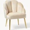 Westwing Collection Sillón cóctel de terciopelo Helle