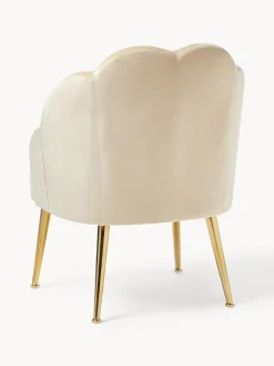 Westwing Collection Sillón cóctel de terciopelo Helle