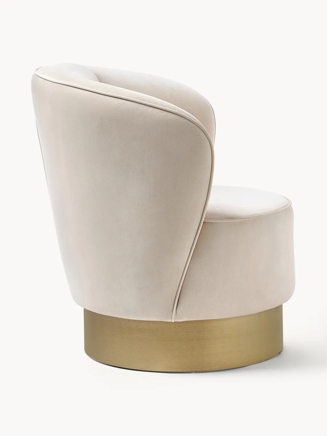 Westwing Collection Sillón cóctel de terciopelo Olivia^ Sillones Pequeños|Sillones