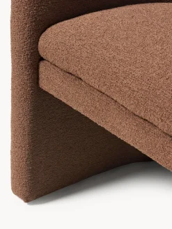 Westwing Collection Sillón con reposabrazos en tejido bouclé Mairo