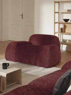Westwing Collection Sillón de borreguillo bouclé Wolke^ Sillones Pequeños|Sillones