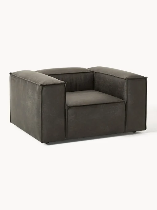 Westwing Collection Sillón de cuero reciclado Lennon