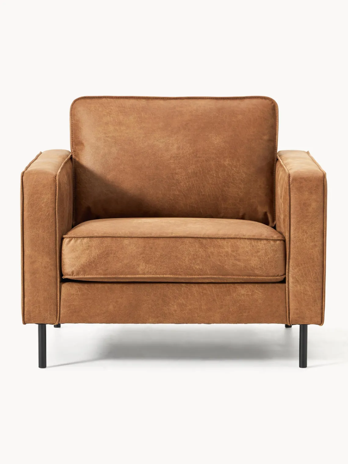 Westwing Collection Sillón de cuero reciclado Hunter^ Butacas|Sillones