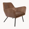 Sillón de cuero sintético Bon