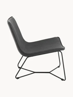 Ellos Home Sillón de cuero sintético Barrel^ Sillones Pequeños|Sillones