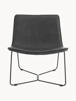 Ellos Home Sillón de cuero sintético Barrel^ Sillones Pequeños|Sillones