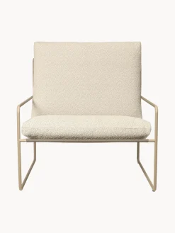 Ferm Living Sillón de jardín en tejido bouclé Desert