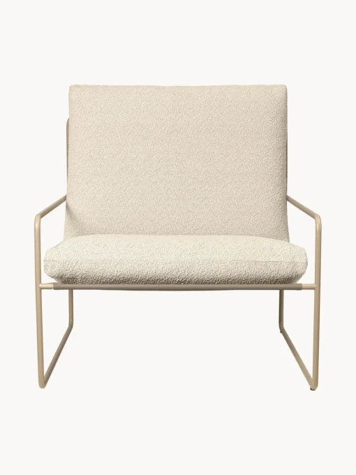 Ferm Living Sillón de jardín en tejido bouclé Desert