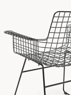 HKLIVING Sillón de metal Wire^ Sillas Con Reposabrazos|Sillas