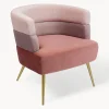Kare Design Sillón de terciopelo diseño retro Sandwich