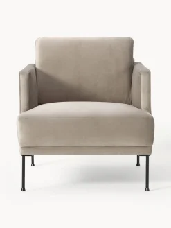 Westwing Collection Sillón de terciopelo Fluente^ Butacas|Sillones