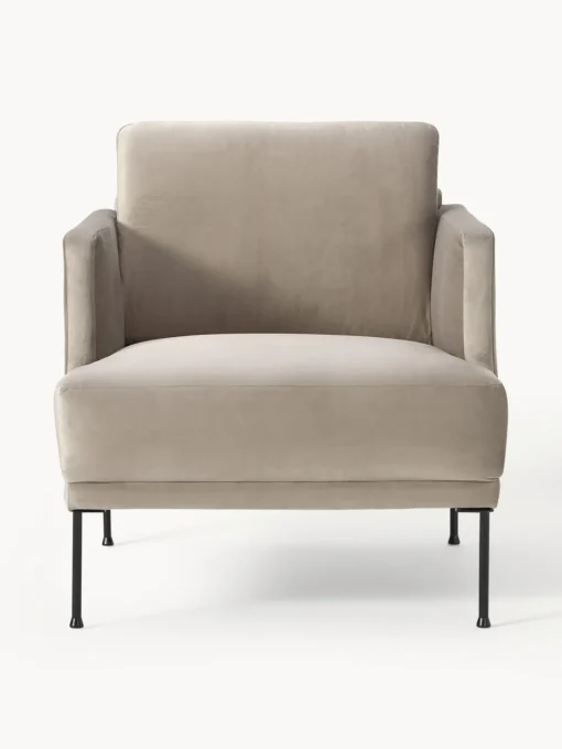 Westwing Collection Sillón de terciopelo Fluente^ Butacas|Sillones