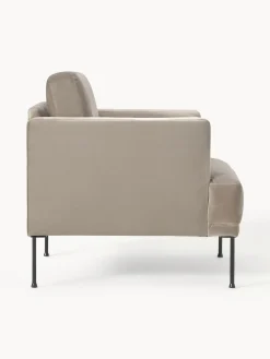 Westwing Collection Sillón de terciopelo Fluente^ Butacas|Sillones