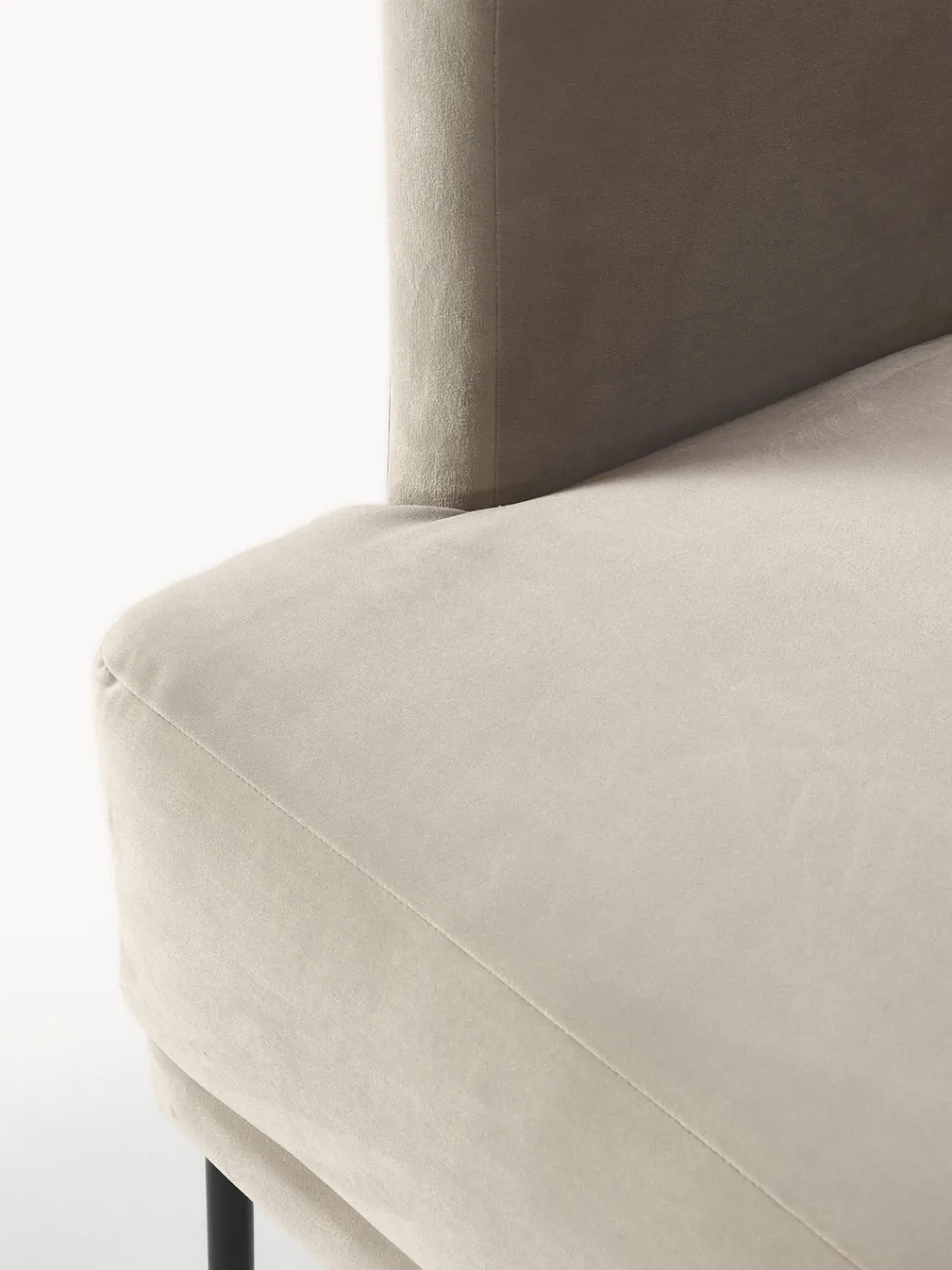 Westwing Collection Sillón de terciopelo Fluente^ Butacas|Sillones